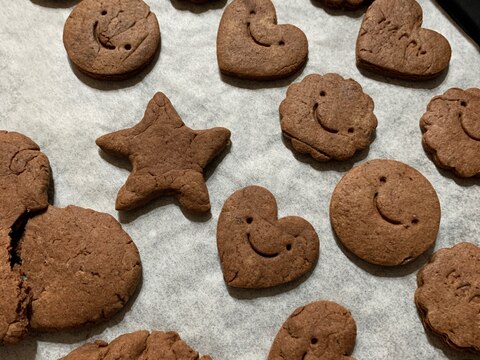 ビニール袋で簡単　チョコクッキー